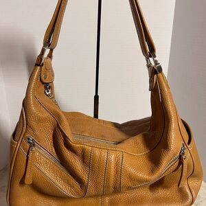 Tod's Caramel Leather Hobo Bag